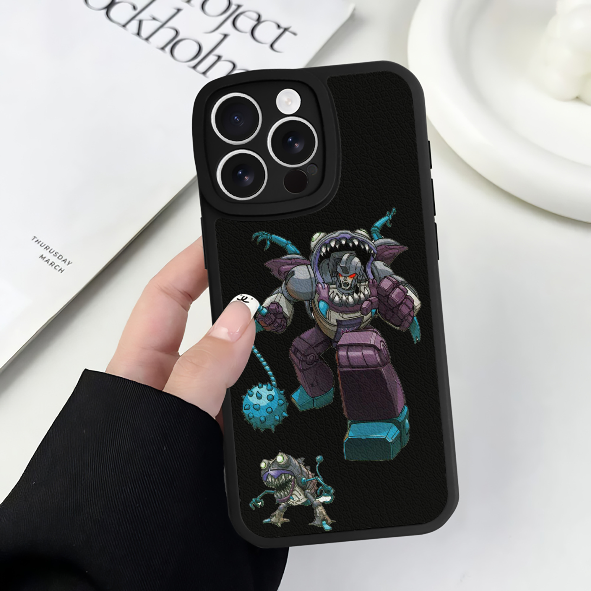 （画像用）  【iPhone 16シリーズ対応】シリコンスマホケース（レザー調） 材質：シリコン